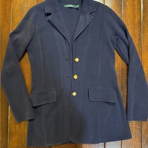 Ralph Lauren Dark Blue Blazer with Gold Buttons